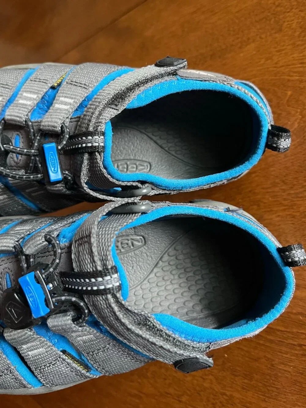 Keen blue and gray sandals little kid 13